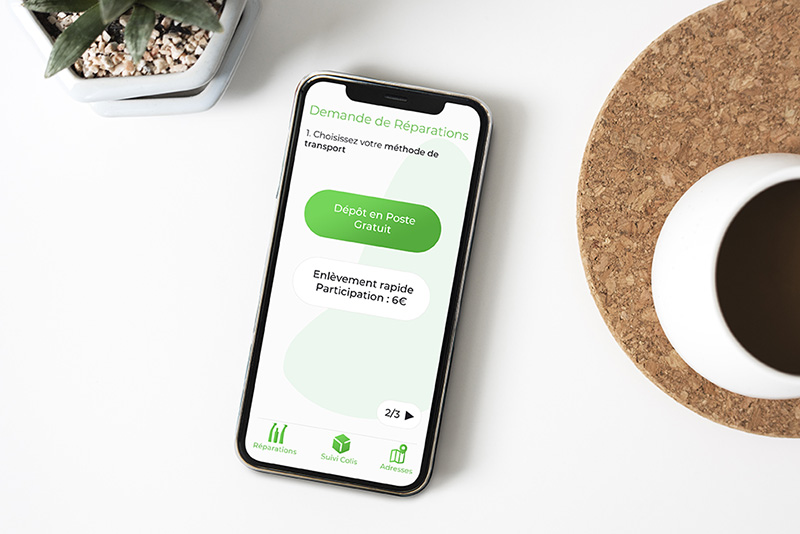 L’app dmd : unique et intuitive L'app dmd : demande d'enlèvement rapide
